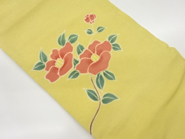 上代紬椿模様名古屋帯